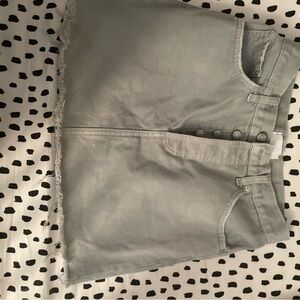 Boyish Light Gray Denim Skirt